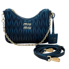Стеганая сумка на плечо из кожи Miu miu